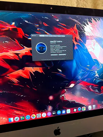 Imac 27 inches catlina 10.15.8 with keyboard mouse and additional printer machine