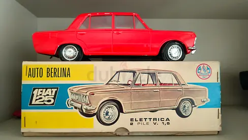 Vintage Fiat 125 Auto Berlina Toy Car with Original Box