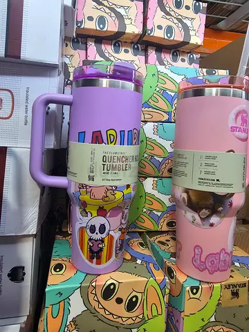 Stanley Quencher-style Insulated Travel Tumblers (Pink/Purple) - New