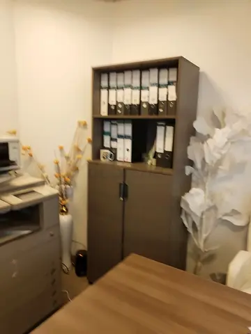 Two Office storage cabinet with shelves and lockable lower cupboard - used