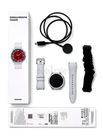 Samsung Galaxy Watch6 Classic (complete box + straps charger) - Silver