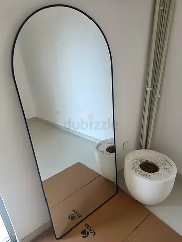 Mirror with Slim Black Frame