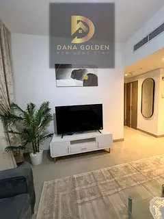 For monthly rent: one bedroom, living room, and bathroom in Sharjah, Maryam Island.