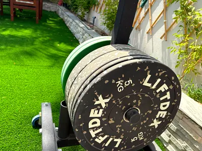 Set of LiftDex Weight Plates, bench  squat rack. 2 of each - 1.5/2.5/5/10/20kg plates.