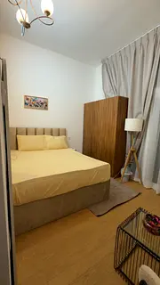 Elegant and spacious partitions available in a beautifully furnished apartment. Bright rooms, modern