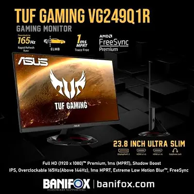 Asus TUF 24 Inch 165Hz Gaming Monitor IPS Full 1ms AMD FreeSync VG249Q1R