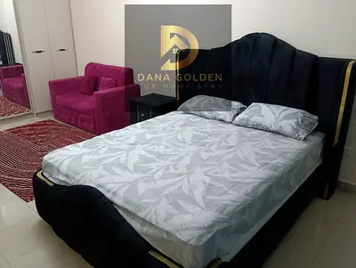 Two bedrooms, a living room, a bathroom, and two balconies for rent. Fully furnished with internet.