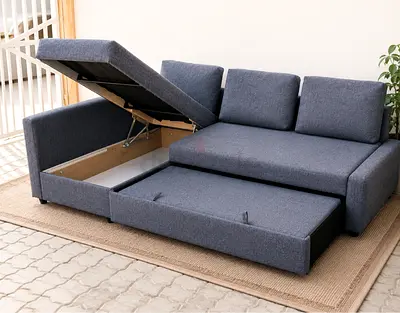 L-Shape Sofa Bed with Storage