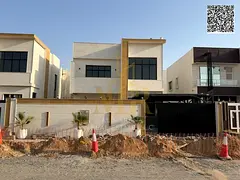 Modern villa in Al Helio 2, two floors, 3 master bedrooms, central AC, American kitchen, maid's 