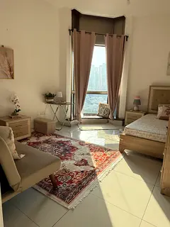 For one lady fully furnished Room in the center of Abu Dhabi