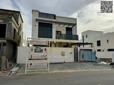 | تملك فيلا طابقين وروف موقع مميز بتشطيبات فاخرة بالباهيه عجمان | 5 غرف ماستر | بسعر شامل مكيفات مركزيه