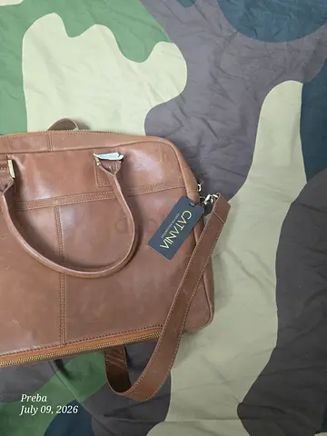 New never used Natural Leather Laptop Bag for Sale