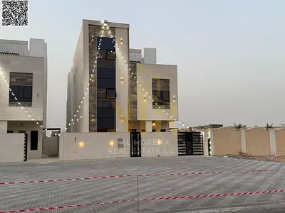 Own a luxury villa in Al Helio 2, Ajman | 6 master bedrooms (G+2) | Price includes electricity, water, and air conditioning