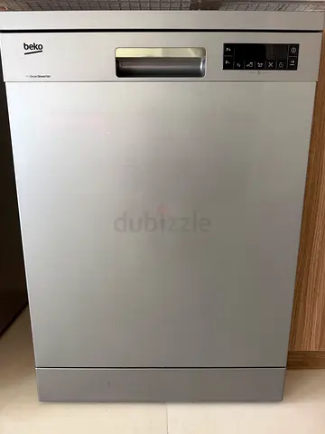 Beko brushed silver dishwasher