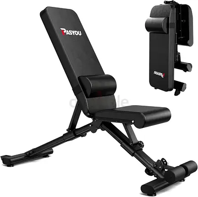 Adjustable Foldable Weight Bench - Incline/Decline, Compact