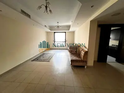 2 master bedrooms with a living room, featuring a sea view, free air conditioning, built-in wardrobes, free parking, free gym and swimming pool, a spa