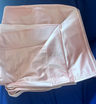 Peach coloured Velvet Curtains