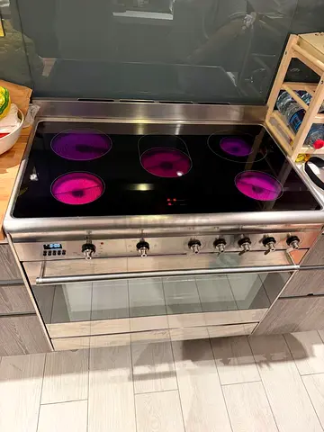 Smeg Cooker Stove SX91CSA 90 cm Ceramic Stainless Steel 5 Cooking Zones 115L oven