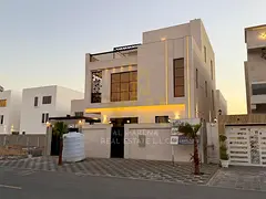A villa for sale in Al Bahia, Ajman. The price includes registration and ownership fees, and include