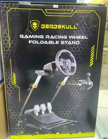 Racing wheel foldable stand