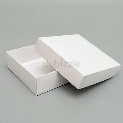 Plain White Cardboard Gift/Storage Box - Set of 1