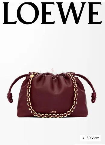 Brand new Loewe Flamenco bag burgundy colour