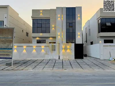 Luxury villa for sale in Al-Haliyo 2 with a private pool, price includes registration and ownership fees.