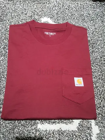 Carhartt maroon pocket t-shirt, brand new