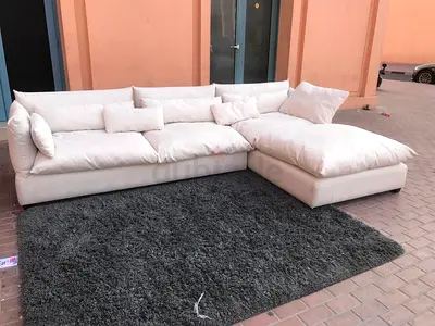 Feather 🪶 filled Marina Home Sofa Beige