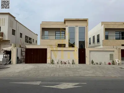 A villa with all electricity and water fees included, on the main street, ready to move in, in the most prestigious areas of Ajman. Freehold ownership