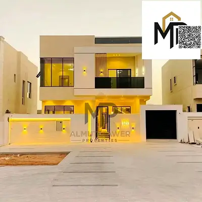 Villa for sale in Ajman | Al Zahiyah area | 5 bedrooms, majlis, hall and maid's room | Freehold ownership for all nationalities | Price includes regis