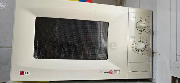 Used LG Intellowave Microwave - Manual Dial, Good Working Condition