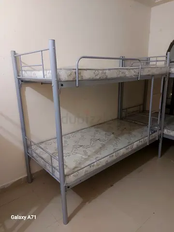 Metal Bunk Bed with Mattresses - Good Condition