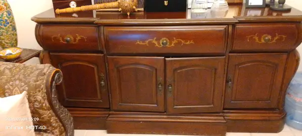 Solid Wood Sideboard / Buffet Cabinet - Classic Design, Good Condition