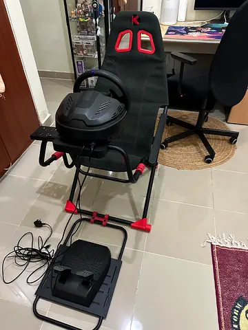 Thurstmas T300 Racing Wheel and Pedal + K Gaming Racing Chair