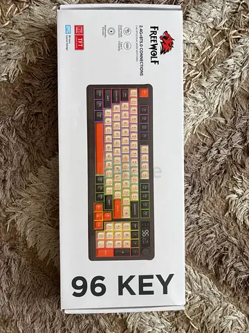 Freewolf 96-Key Mechanical Wireless Keyboard - RGB, 2.4G  Bluetooth