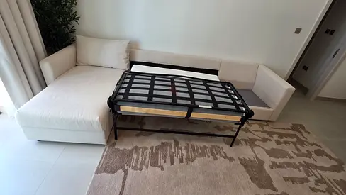 Ikea vimle L shape sofa bed with mattress