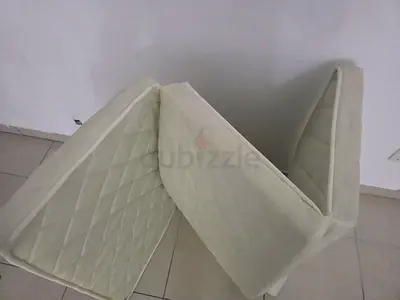 Foldable single mattress / guest foam mattress - light beige