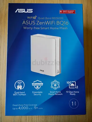 ASUS ZenWiFi BQ16 (1pk) Quad Band WiFi 7 Mesh Router
