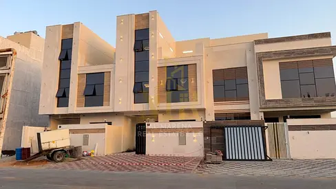 Modern villa with garden for sale, freehold, Dubai villa design, near services, directly on Street