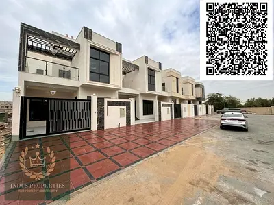 spacious luxurious brand new 4 bedroom ,maid room and roof townhouse available for sale in al yasmeen ajman with land size 1722sqft only in 1380000aed