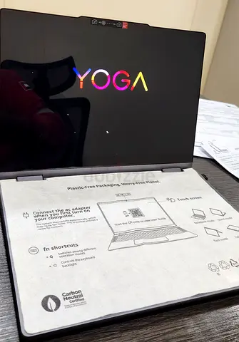 Lenovo Yoga 2 in 1 new laptop with ultra 7 360 foldable from sharaf DG , Bill available