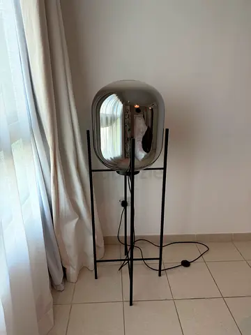 Glass floor lamp, 140cm height