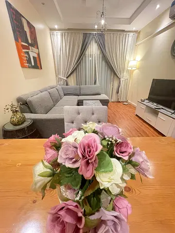 Furnished two-bedroom apartment with a living room in Al-Taawun (Super Class).