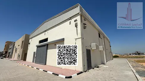 For annual rent in Ajman, a prime commercial warehouse in Al Jurf Industrial Area 2. Rent is AED 370,000. Area: 7,200 sq ft.