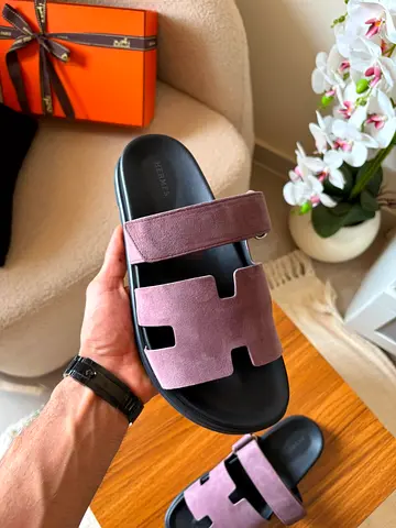 Hermes Casual Suede Slide Sandals - Purple sizes 40 to 47 super master quality
