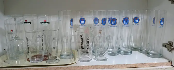 Beer Glasses (TAKE ALL) - used, good condition