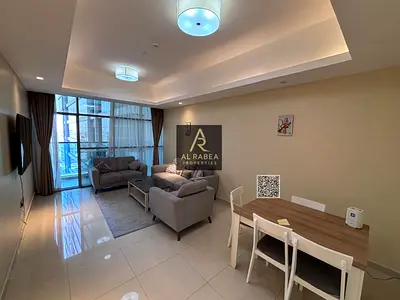 Annual rental furnished with gym, swimming pool and parking available