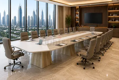 Melano Large Conference Table Dubai | 20–24 Person Boardroom Table UAE
