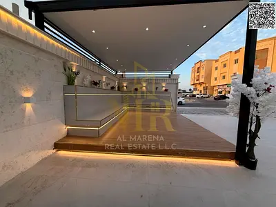 Two-story residential/commercial villa with a roof terrace, featuring 7 bedrooms, custom finishing, including water, electricity, and air conditioning